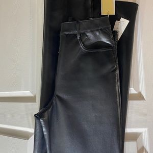 Aritzia Melina vegan leather pants 8